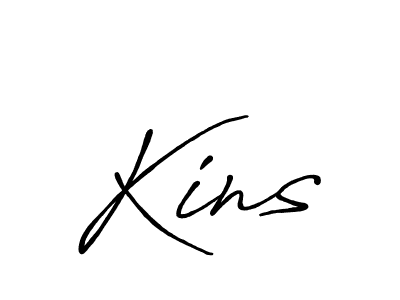 Similarly Antro_Vectra_Bolder is the best handwritten signature design. Signature creator online .You can use it as an online autograph creator for name Kins. Kins signature style 7 images and pictures png