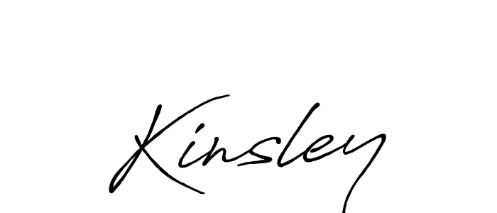 How to make Kinsley signature? Antro_Vectra_Bolder is a professional autograph style. Create handwritten signature for Kinsley name. Kinsley signature style 7 images and pictures png