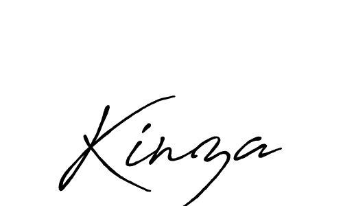 Use a signature maker to create a handwritten signature online. With this signature software, you can design (Antro_Vectra_Bolder) your own signature for name Kinza. Kinza signature style 7 images and pictures png
