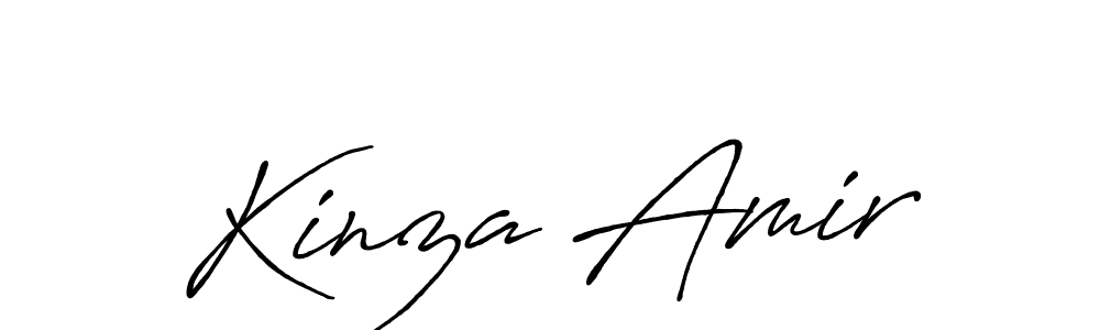 Design your own signature with our free online signature maker. With this signature software, you can create a handwritten (Antro_Vectra_Bolder) signature for name Kinza Amir. Kinza Amir signature style 7 images and pictures png