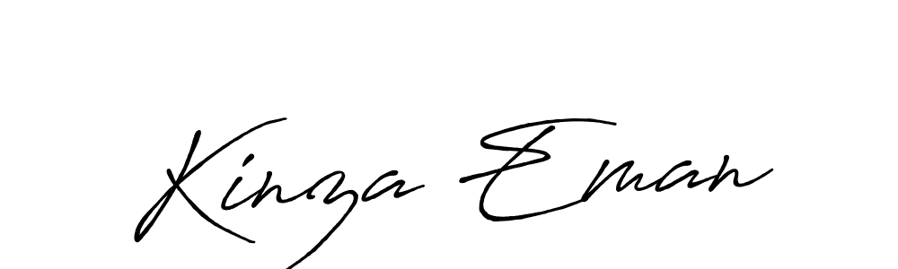 Kinza Eman stylish signature style. Best Handwritten Sign (Antro_Vectra_Bolder) for my name. Handwritten Signature Collection Ideas for my name Kinza Eman. Kinza Eman signature style 7 images and pictures png
