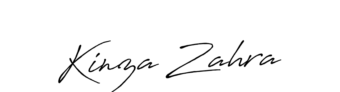 How to make Kinza Zahra signature? Antro_Vectra_Bolder is a professional autograph style. Create handwritten signature for Kinza Zahra name. Kinza Zahra signature style 7 images and pictures png