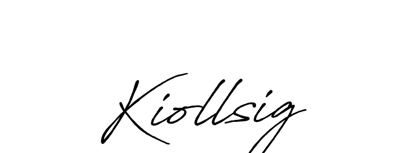 The best way (Antro_Vectra_Bolder) to make a short signature is to pick only two or three words in your name. The name Kiollsig include a total of six letters. For converting this name. Kiollsig signature style 7 images and pictures png