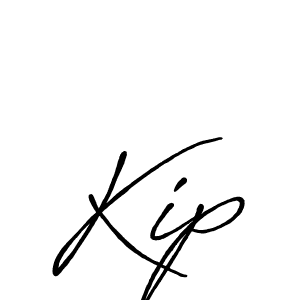 Use a signature maker to create a handwritten signature online. With this signature software, you can design (Antro_Vectra_Bolder) your own signature for name Kip. Kip signature style 7 images and pictures png