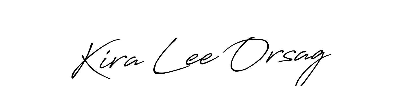 Make a short Kira Lee Orsag signature style. Manage your documents anywhere anytime using Antro_Vectra_Bolder. Create and add eSignatures, submit forms, share and send files easily. Kira Lee Orsag signature style 7 images and pictures png