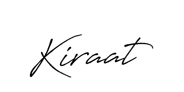 Create a beautiful signature design for name Kiraat. With this signature (Antro_Vectra_Bolder) fonts, you can make a handwritten signature for free. Kiraat signature style 7 images and pictures png