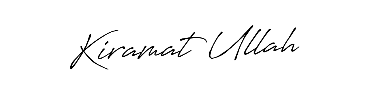 Similarly Antro_Vectra_Bolder is the best handwritten signature design. Signature creator online .You can use it as an online autograph creator for name Kiramat Ullah. Kiramat Ullah signature style 7 images and pictures png