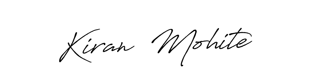Make a beautiful signature design for name Kiran  Mohite. Use this online signature maker to create a handwritten signature for free. Kiran  Mohite signature style 7 images and pictures png