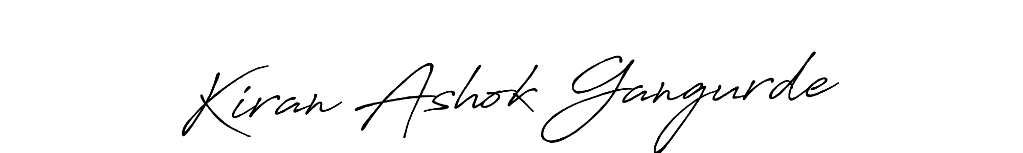 You can use this online signature creator to create a handwritten signature for the name Kiran Ashok Gangurde. This is the best online autograph maker. Kiran Ashok Gangurde signature style 7 images and pictures png