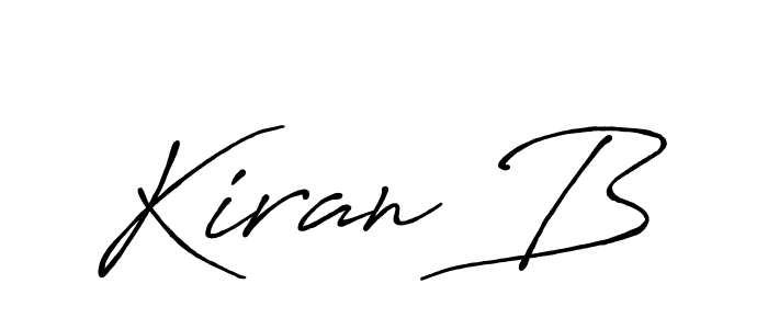 if you are searching for the best signature style for your name Kiran B. so please give up your signature search. here we have designed multiple signature styles  using Antro_Vectra_Bolder. Kiran B signature style 7 images and pictures png