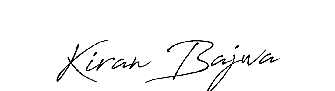 The best way (Antro_Vectra_Bolder) to make a short signature is to pick only two or three words in your name. The name Kiran Bajwa include a total of six letters. For converting this name. Kiran Bajwa signature style 7 images and pictures png