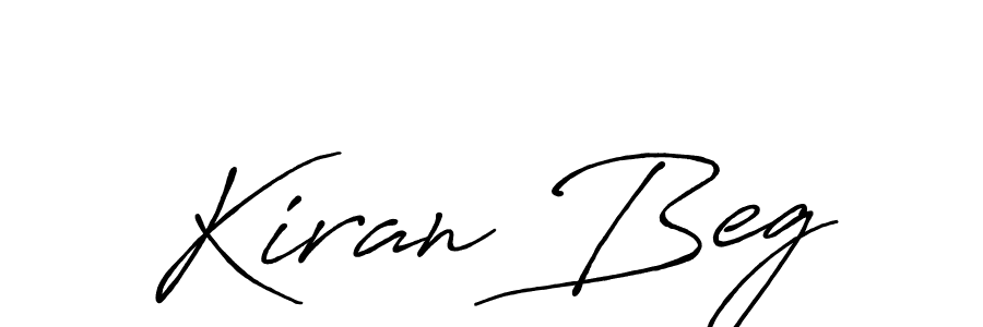 How to make Kiran Beg name signature. Use Antro_Vectra_Bolder style for creating short signs online. This is the latest handwritten sign. Kiran Beg signature style 7 images and pictures png