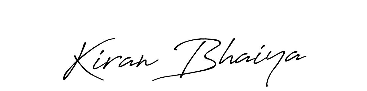 How to make Kiran Bhaiya signature? Antro_Vectra_Bolder is a professional autograph style. Create handwritten signature for Kiran Bhaiya name. Kiran Bhaiya signature style 7 images and pictures png