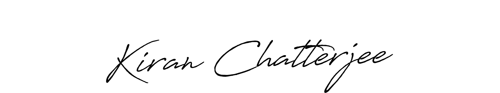 Kiran Chatterjee stylish signature style. Best Handwritten Sign (Antro_Vectra_Bolder) for my name. Handwritten Signature Collection Ideas for my name Kiran Chatterjee. Kiran Chatterjee signature style 7 images and pictures png