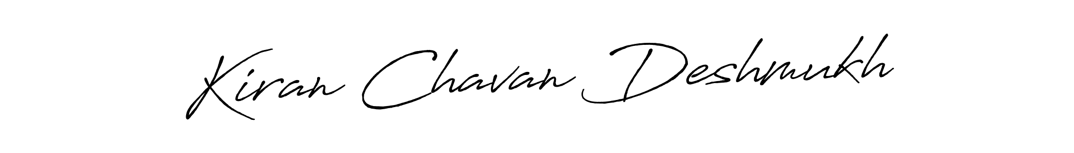 Kiran Chavan Deshmukh stylish signature style. Best Handwritten Sign (Antro_Vectra_Bolder) for my name. Handwritten Signature Collection Ideas for my name Kiran Chavan Deshmukh. Kiran Chavan Deshmukh signature style 7 images and pictures png