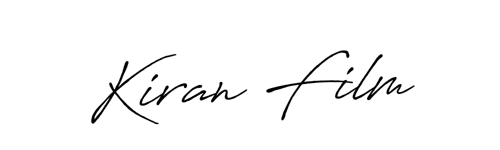 You should practise on your own different ways (Antro_Vectra_Bolder) to write your name (Kiran Film) in signature. don't let someone else do it for you. Kiran Film signature style 7 images and pictures png