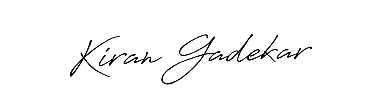 if you are searching for the best signature style for your name Kiran Gadekar. so please give up your signature search. here we have designed multiple signature styles  using Antro_Vectra_Bolder. Kiran Gadekar signature style 7 images and pictures png