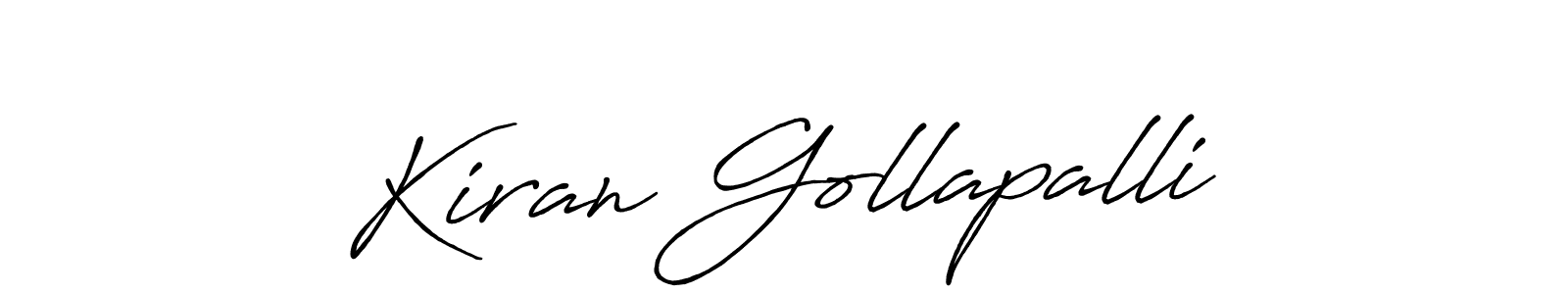 How to make Kiran Gollapalli signature? Antro_Vectra_Bolder is a professional autograph style. Create handwritten signature for Kiran Gollapalli name. Kiran Gollapalli signature style 7 images and pictures png