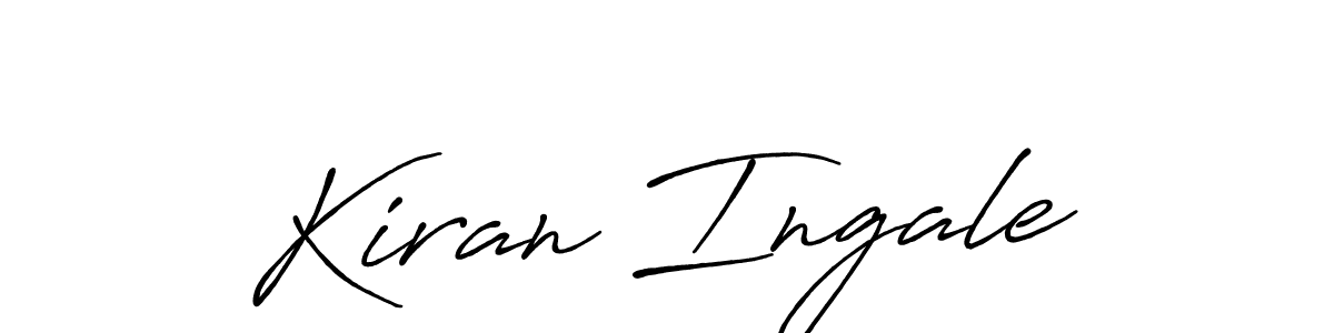 Also You can easily find your signature by using the search form. We will create Kiran Ingale name handwritten signature images for you free of cost using Antro_Vectra_Bolder sign style. Kiran Ingale signature style 7 images and pictures png