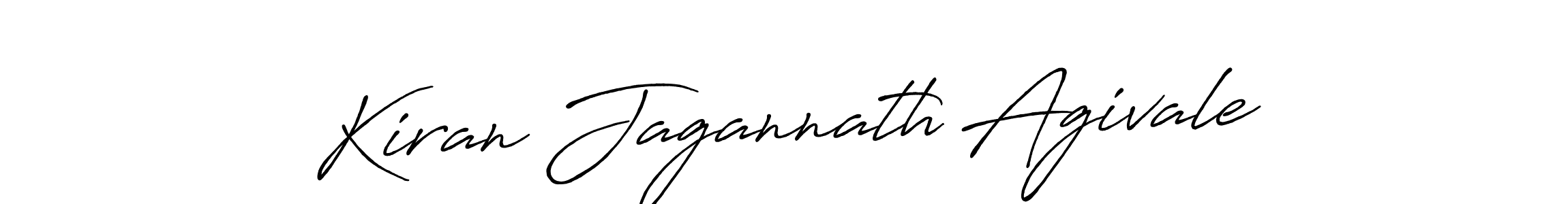 Make a beautiful signature design for name Kiran Jagannath Agivale. With this signature (Antro_Vectra_Bolder) style, you can create a handwritten signature for free. Kiran Jagannath Agivale signature style 7 images and pictures png