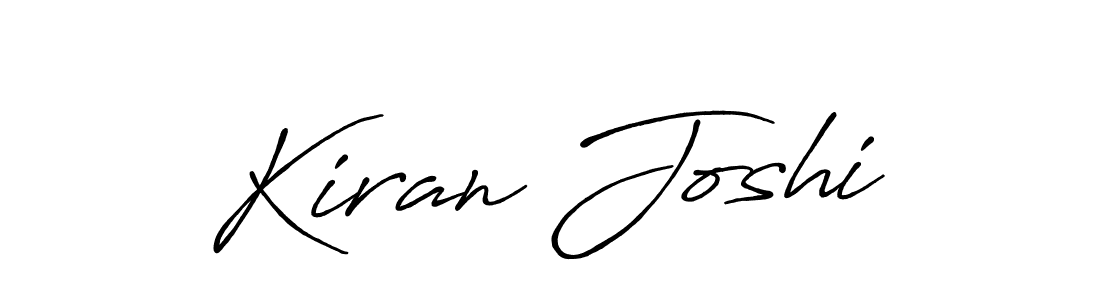 How to make Kiran Joshi signature? Antro_Vectra_Bolder is a professional autograph style. Create handwritten signature for Kiran Joshi name. Kiran Joshi signature style 7 images and pictures png