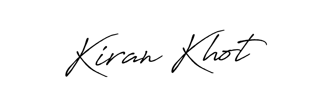How to make Kiran Khot signature? Antro_Vectra_Bolder is a professional autograph style. Create handwritten signature for Kiran Khot name. Kiran Khot signature style 7 images and pictures png