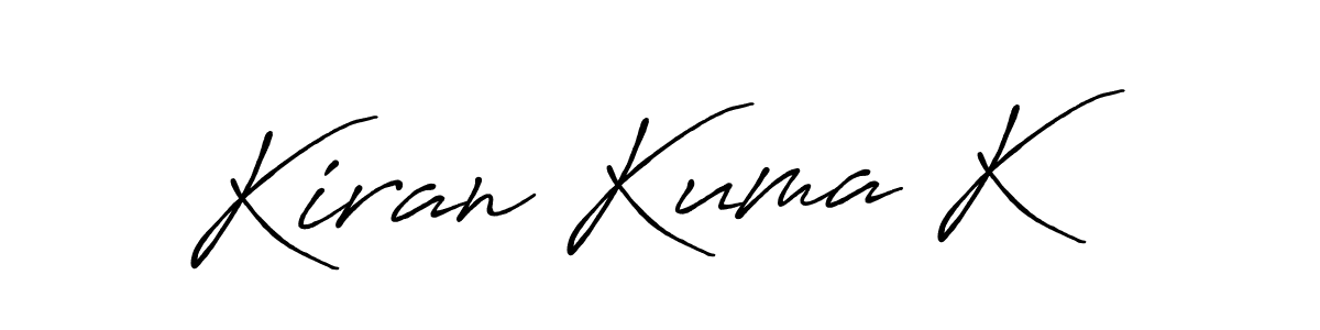 Kiran Kuma K stylish signature style. Best Handwritten Sign (Antro_Vectra_Bolder) for my name. Handwritten Signature Collection Ideas for my name Kiran Kuma K. Kiran Kuma K signature style 7 images and pictures png