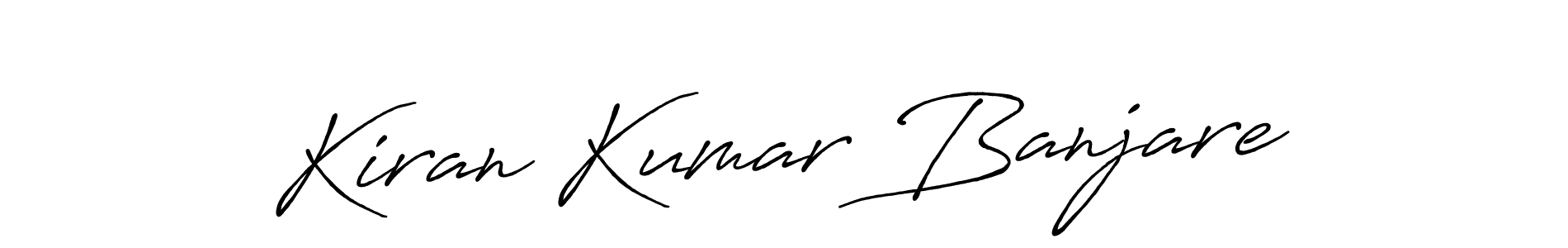 How to make Kiran Kumar Banjare name signature. Use Antro_Vectra_Bolder style for creating short signs online. This is the latest handwritten sign. Kiran Kumar Banjare signature style 7 images and pictures png