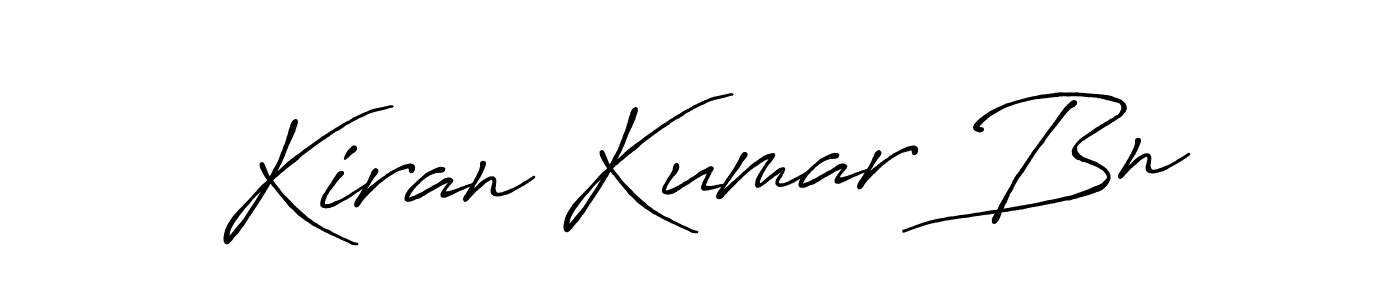 Design your own signature with our free online signature maker. With this signature software, you can create a handwritten (Antro_Vectra_Bolder) signature for name Kiran Kumar Bn. Kiran Kumar Bn signature style 7 images and pictures png