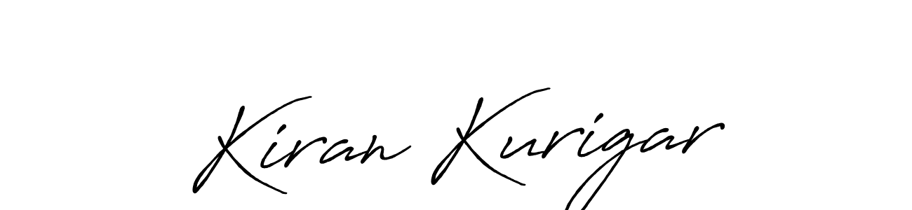 Use a signature maker to create a handwritten signature online. With this signature software, you can design (Antro_Vectra_Bolder) your own signature for name Kiran Kurigar. Kiran Kurigar signature style 7 images and pictures png