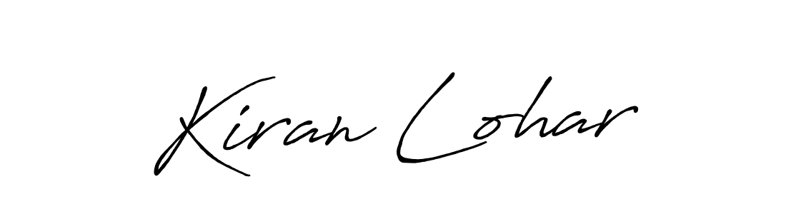 It looks lik you need a new signature style for name Kiran Lohar. Design unique handwritten (Antro_Vectra_Bolder) signature with our free signature maker in just a few clicks. Kiran Lohar signature style 7 images and pictures png