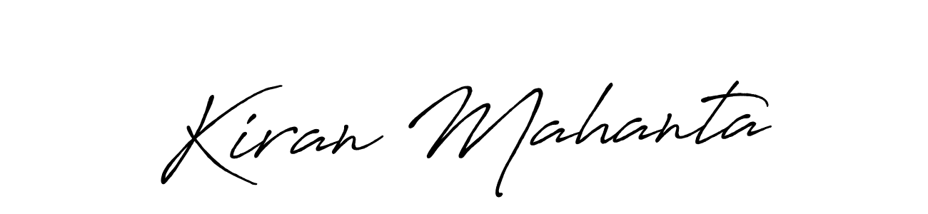 Also You can easily find your signature by using the search form. We will create Kiran Mahanta name handwritten signature images for you free of cost using Antro_Vectra_Bolder sign style. Kiran Mahanta signature style 7 images and pictures png