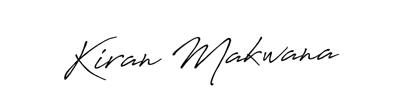 How to make Kiran Makwana name signature. Use Antro_Vectra_Bolder style for creating short signs online. This is the latest handwritten sign. Kiran Makwana signature style 7 images and pictures png