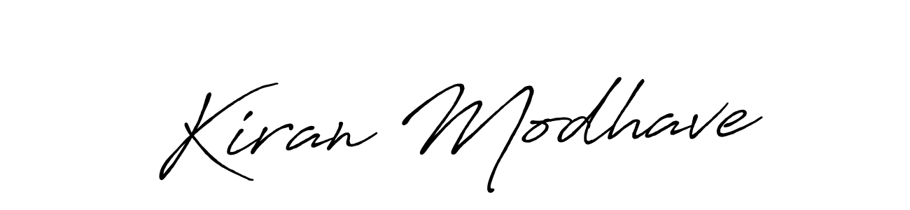 Also we have Kiran Modhave name is the best signature style. Create professional handwritten signature collection using Antro_Vectra_Bolder autograph style. Kiran Modhave signature style 7 images and pictures png