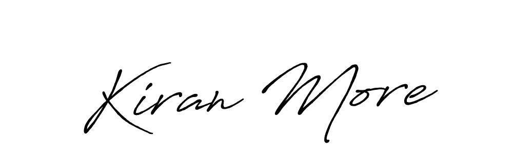 Design your own signature with our free online signature maker. With this signature software, you can create a handwritten (Antro_Vectra_Bolder) signature for name Kiran More. Kiran More signature style 7 images and pictures png