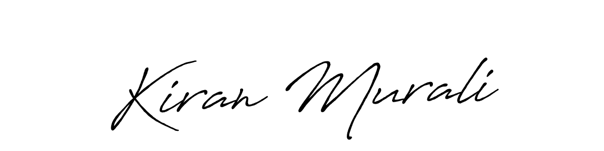 Design your own signature with our free online signature maker. With this signature software, you can create a handwritten (Antro_Vectra_Bolder) signature for name Kiran Murali. Kiran Murali signature style 7 images and pictures png