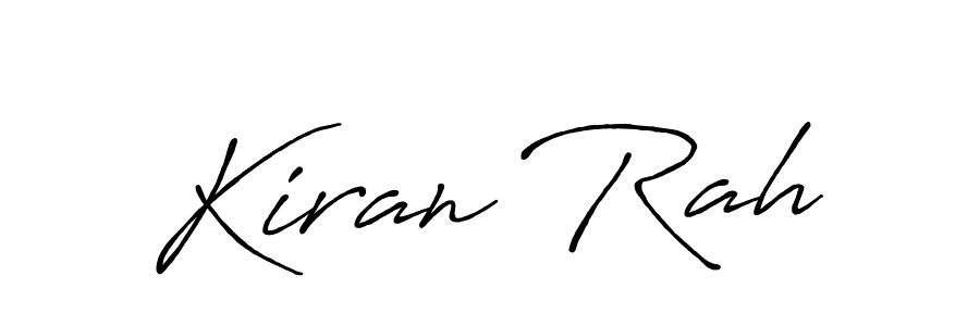 The best way (Antro_Vectra_Bolder) to make a short signature is to pick only two or three words in your name. The name Kiran Rah include a total of six letters. For converting this name. Kiran Rah signature style 7 images and pictures png