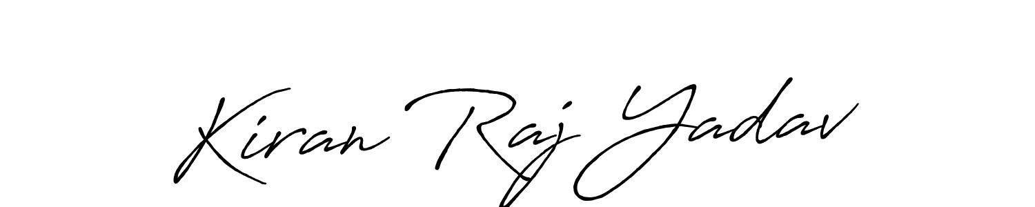 Create a beautiful signature design for name Kiran Raj Yadav. With this signature (Antro_Vectra_Bolder) fonts, you can make a handwritten signature for free. Kiran Raj Yadav signature style 7 images and pictures png