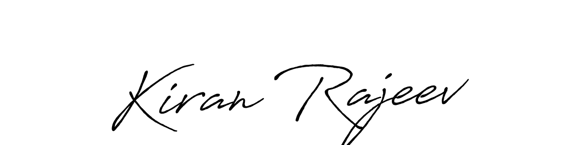 Kiran Rajeev stylish signature style. Best Handwritten Sign (Antro_Vectra_Bolder) for my name. Handwritten Signature Collection Ideas for my name Kiran Rajeev. Kiran Rajeev signature style 7 images and pictures png
