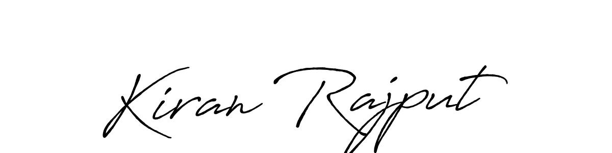 Design your own signature with our free online signature maker. With this signature software, you can create a handwritten (Antro_Vectra_Bolder) signature for name Kiran Rajput. Kiran Rajput signature style 7 images and pictures png