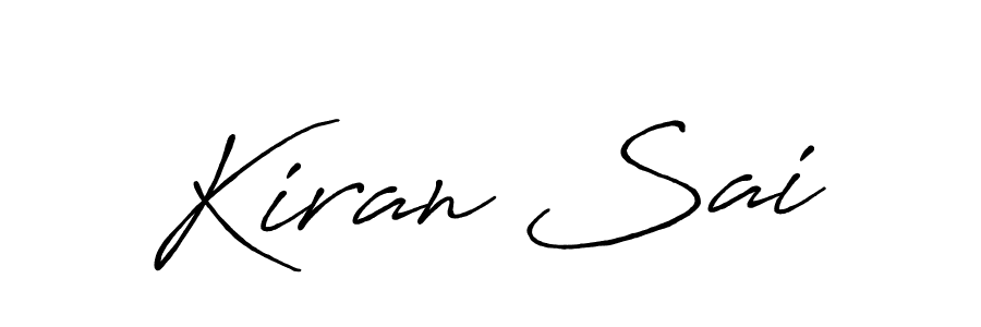 How to make Kiran Sai name signature. Use Antro_Vectra_Bolder style for creating short signs online. This is the latest handwritten sign. Kiran Sai signature style 7 images and pictures png