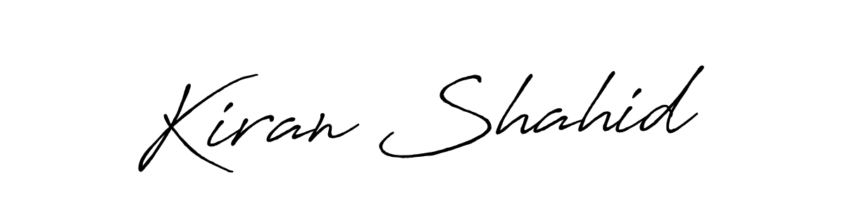 This is the best signature style for the Kiran Shahid name. Also you like these signature font (Antro_Vectra_Bolder). Mix name signature. Kiran Shahid signature style 7 images and pictures png