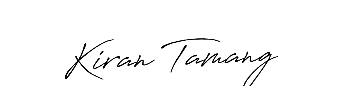 Similarly Antro_Vectra_Bolder is the best handwritten signature design. Signature creator online .You can use it as an online autograph creator for name Kiran Tamang. Kiran Tamang signature style 7 images and pictures png