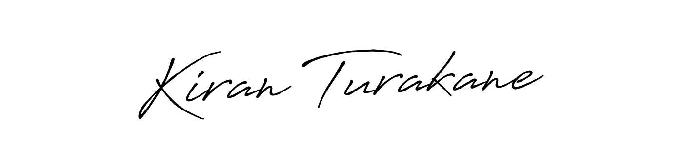Once you've used our free online signature maker to create your best signature Antro_Vectra_Bolder style, it's time to enjoy all of the benefits that Kiran Turakane name signing documents. Kiran Turakane signature style 7 images and pictures png
