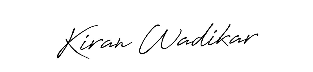 Here are the top 10 professional signature styles for the name Kiran Wadikar. These are the best autograph styles you can use for your name. Kiran Wadikar signature style 7 images and pictures png