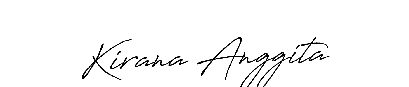 Make a beautiful signature design for name Kirana Anggita. With this signature (Antro_Vectra_Bolder) style, you can create a handwritten signature for free. Kirana Anggita signature style 7 images and pictures png