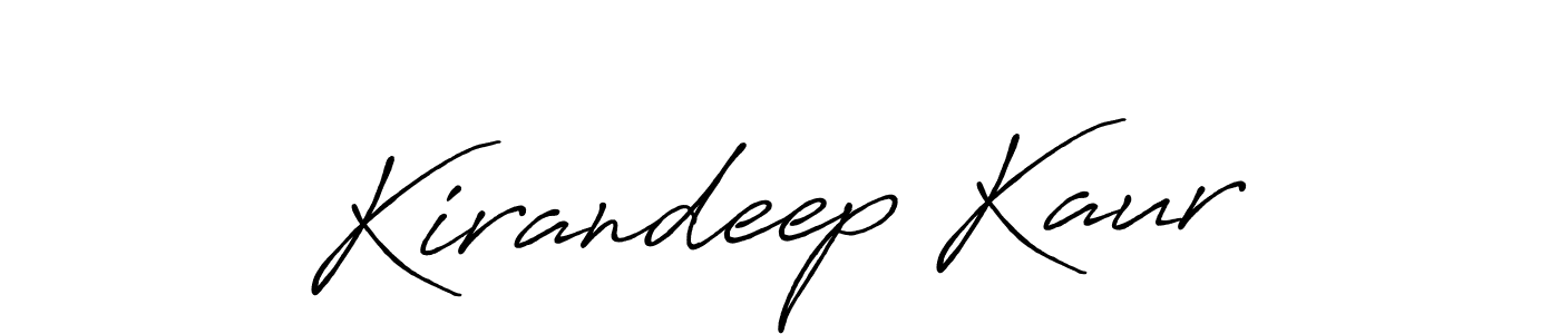 Kirandeep Kaur stylish signature style. Best Handwritten Sign (Antro_Vectra_Bolder) for my name. Handwritten Signature Collection Ideas for my name Kirandeep Kaur. Kirandeep Kaur signature style 7 images and pictures png