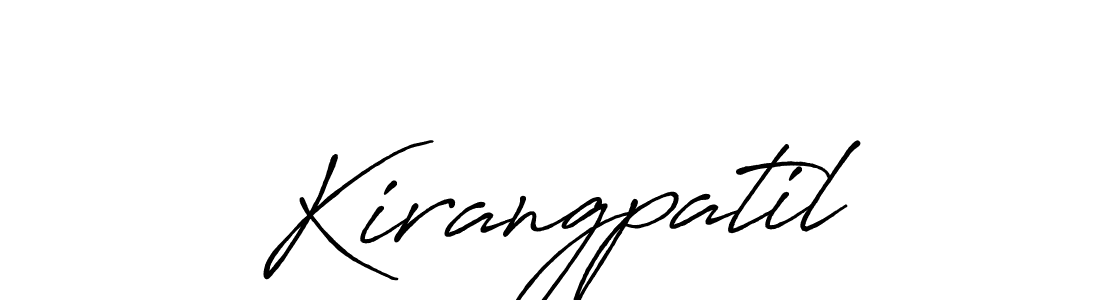 Similarly Antro_Vectra_Bolder is the best handwritten signature design. Signature creator online .You can use it as an online autograph creator for name Kirangpatil. Kirangpatil signature style 7 images and pictures png