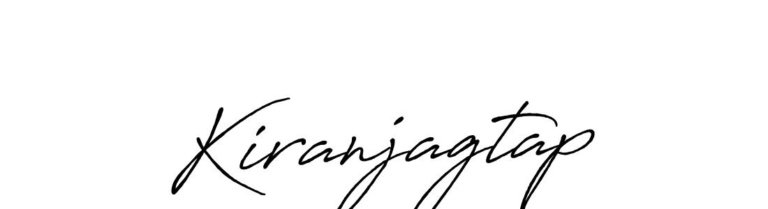 Use a signature maker to create a handwritten signature online. With this signature software, you can design (Antro_Vectra_Bolder) your own signature for name Kiranjagtap. Kiranjagtap signature style 7 images and pictures png