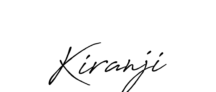 How to make Kiranji signature? Antro_Vectra_Bolder is a professional autograph style. Create handwritten signature for Kiranji name. Kiranji signature style 7 images and pictures png